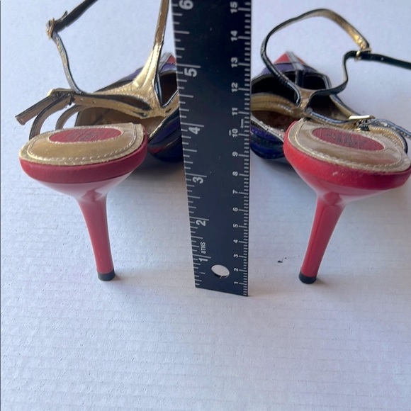 J.Renee Women's Red and Purple Strappy Heels - Picture 4 of 8